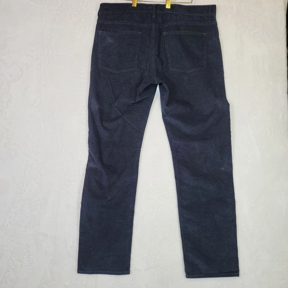 J Crew Corduroy Pants Preppy Retro Y2K 90s Navy 38x31 Men's Size 36 Academia‎